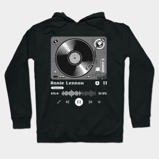 Annie Lennox ~ Vintage Turntable Music Hoodie